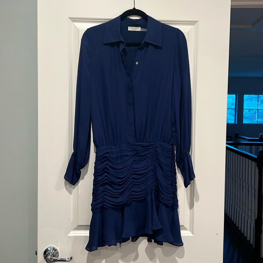 Ramy Brook navy cocktail mini dress. Excellent condition.